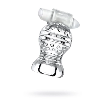 Masturbator wibrujący Lingam Shakti transparentny 9 cm