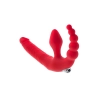 Strapon wibrujący Black&Red silikonowy czerwony 35 cm