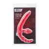 Strapon wibrujący Black&Red silikonowy czerwony 35 cm