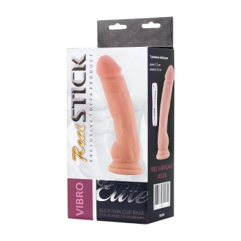 Wibrator realistyczny RealStick Elite z przyssawką pilot 17 cm