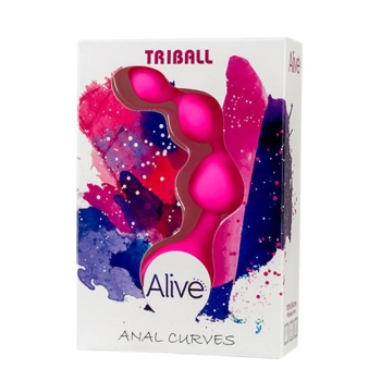 Plug/kulki-Artykuł wspomagania - Dildo Silic. Triball. Amuse-G. Pink