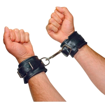 Leather Handcuffs padded