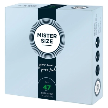 Prezerwatywy wegańskie Mister Size 47 mm 36 sztuk