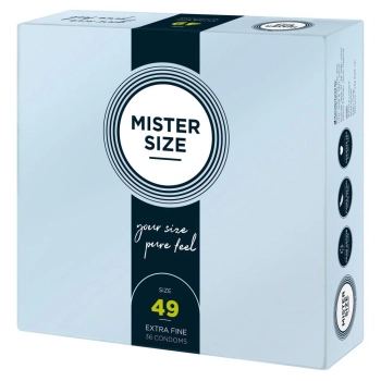 Prezerwatywy wegańskie Mister Size 49mm lateks 36 sztuk