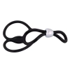 Pierścień erekcyjny You2Toys silikonowy z pierścieniami jąder 13 cm czarny