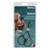 Pierścień erekcyjny You2Toys silikonowy z pierścieniami jąder 13 cm czarny