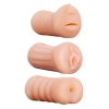 Zestaw trzech masturbatorów XXX To Go Threesome NMC TPR 10 cm