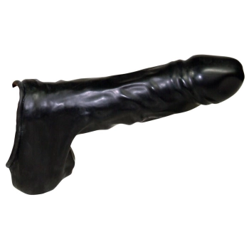 Przedłużka lateksowa Be Bizarre czarna 22 cm