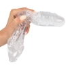 Przedłużka na penisa Crystal przezroczysta TPE 27,8 cm