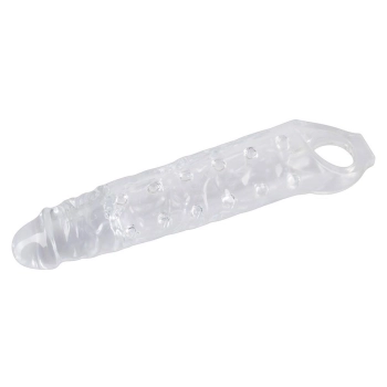 Przedłużka na penisa Crystal przezroczysta TPE 27,8 cm