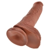 King Cock 10 inch Balls Tan