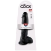King Cock 10 inch Balls Black