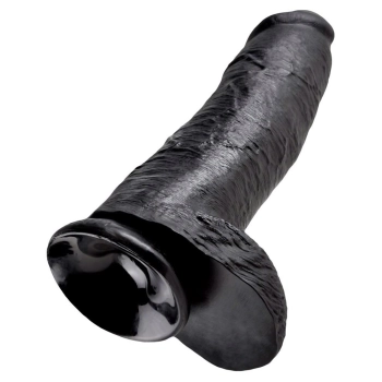 King Cock 12 inch Balls Black