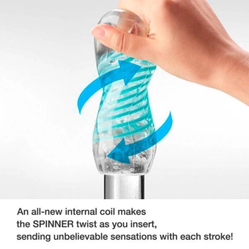 Masturbator Tenga Spinner Tetra przezroczysty 13 cm