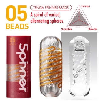 Masturbator Tenga Spinner Beads przezroczysty 13 cm