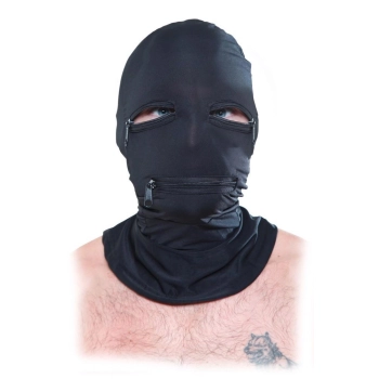 FFS Zipper Face Hood Black