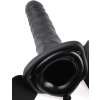 Proteza na penisa Fetish Fantasy Series pusta ciemna 20 cm z wibracją