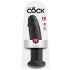 Dildo realistyczne King Cock ciemne 25 cm PVC