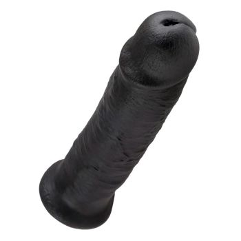 Dildo realistyczne King Cock ciemne 25 cm PVC