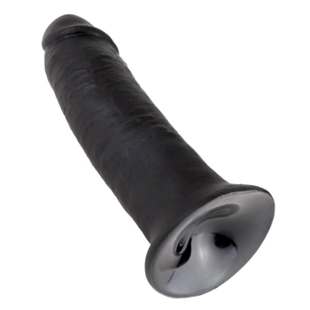Dildo realistyczne King Cock ciemne 25 cm PVC