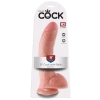 Dildo realistyczne King Cock z jądrami PVC 22,9 cm