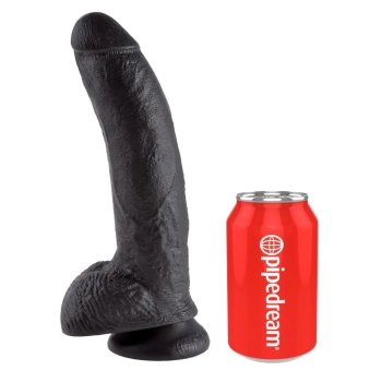 KC 9" Cock with Balls Dark
