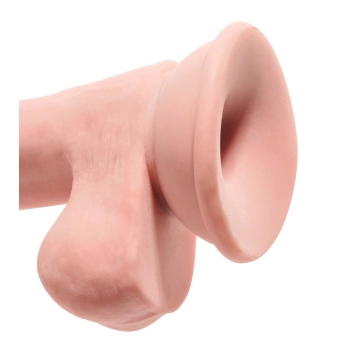 Dildo TPE King Cock Plus z jądrami 20,3 cm