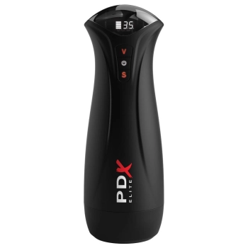 Masturbator z wibracją i ssaniem PDX Elite USB 24,5 cm