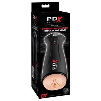 Masturbator z wibracją i ssaniem PDX Elite USB 24,5 cm