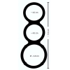 Metallic Silicone Triple Ring