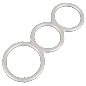 Metallic Silicone Triple Ring