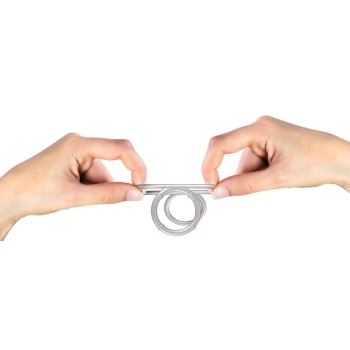 Metallic Silicone Triple Ring