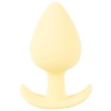 Korek analny Cuties żółty silikonowy 6,5 cm