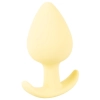Korek analny Cuties żółty silikonowy 6,5 cm