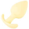 Korek analny Cuties żółty silikonowy 6,5 cm