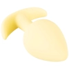 Korek analny Cuties żółty silikonowy 6,5 cm