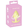 Korek analny Cuties żółty silikonowy 6,5 cm