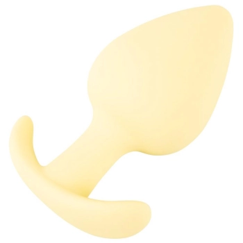 Korek analny Cuties żółty silikonowy 6,5 cm