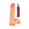 Realistyczne wibrujące dildo z przyssawką Alive Bruno Motor cieliste 22 cm