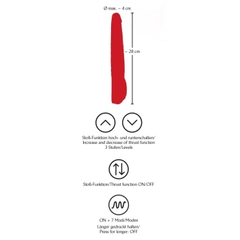 Red Push Vibrator