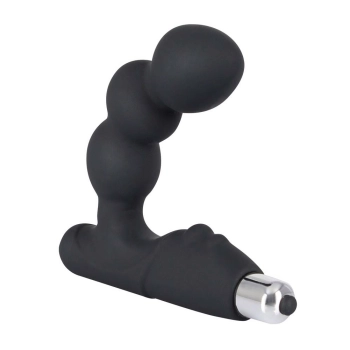 Masażer prostaty Rebel z wibracją czarny 14 cm