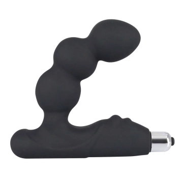 Masażer prostaty Rebel z wibracją czarny 14 cm