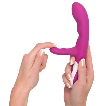 Wibrator króliczek Javida Heating Vibe fioletowy USB 22 cm