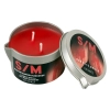 S/M Candle in a Tin red 100 g