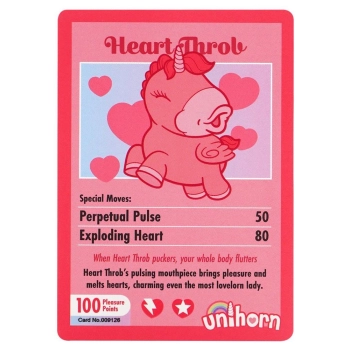 Stymulator łechtaczki Unihorn Heart Throb silikonowy USB 9 cm