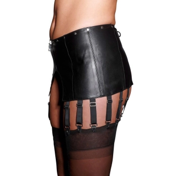 Leather Suspender Belt L