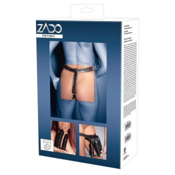 Leather Briefs 2 Dildos S/M