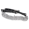 Leder Halsfessel Kette
