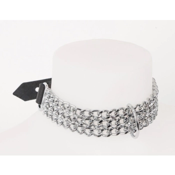 Leder Halsfessel Kette