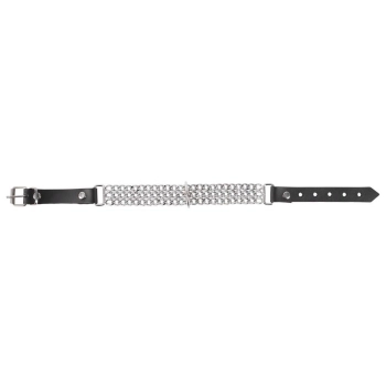 Leder Halsfessel Kette